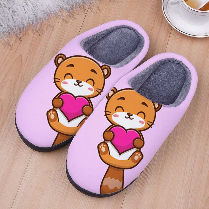 Chausson loutres roses