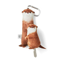 Porte-clé loutre et son petit extensible - monbandeaucheveux.com Porte-clé loutre et son petit extensible
