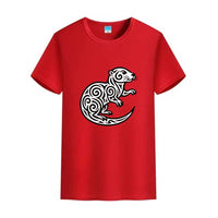 t-shirt tribale en forme de loutre
