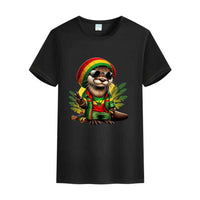 t-shirt fun loutre Marley Reggae