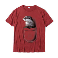 T-Shirt Loutre Géante & Plantes Aquatiques Homme - Petite Loutre