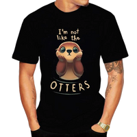 T-Shirt Loutre Cartoon Homme - Petite Loutre