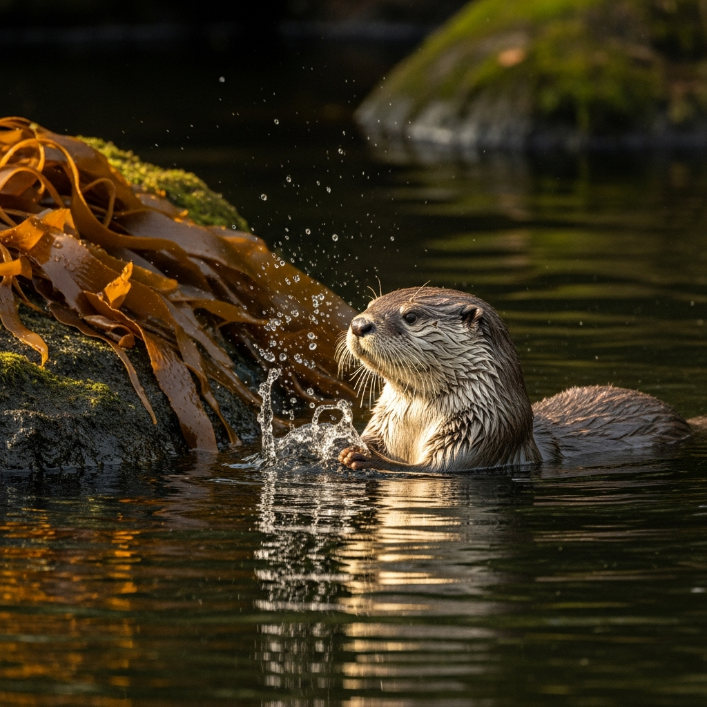 Acidification des eaux : Le danger caché qui affame la loutre.