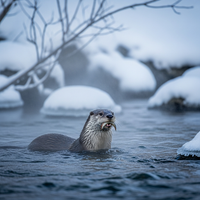 Comment les loutres gèrent l'hiver et le manque de proies ? - https://petite-loutre.com/