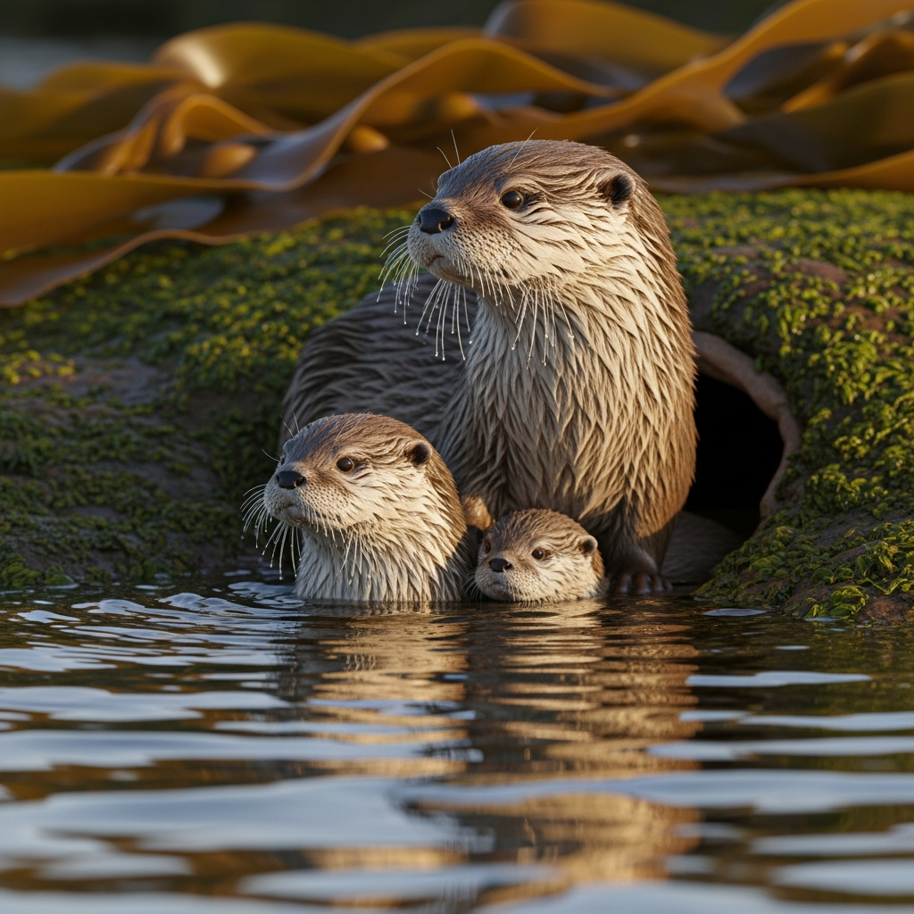 Cycle loutre : Du terrier à l'indépendance du loutron.