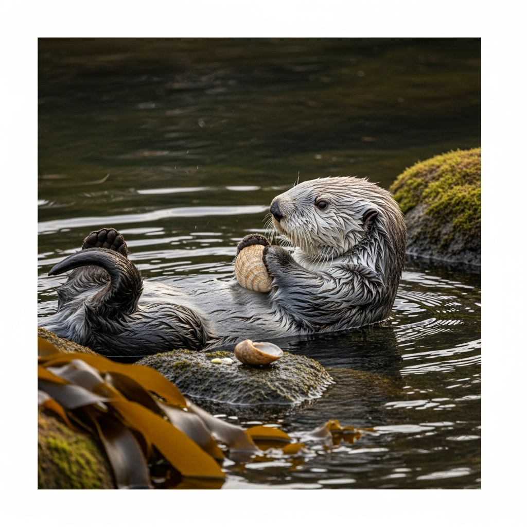 La loutre de mer utilise des outils : La preuve de son génie.