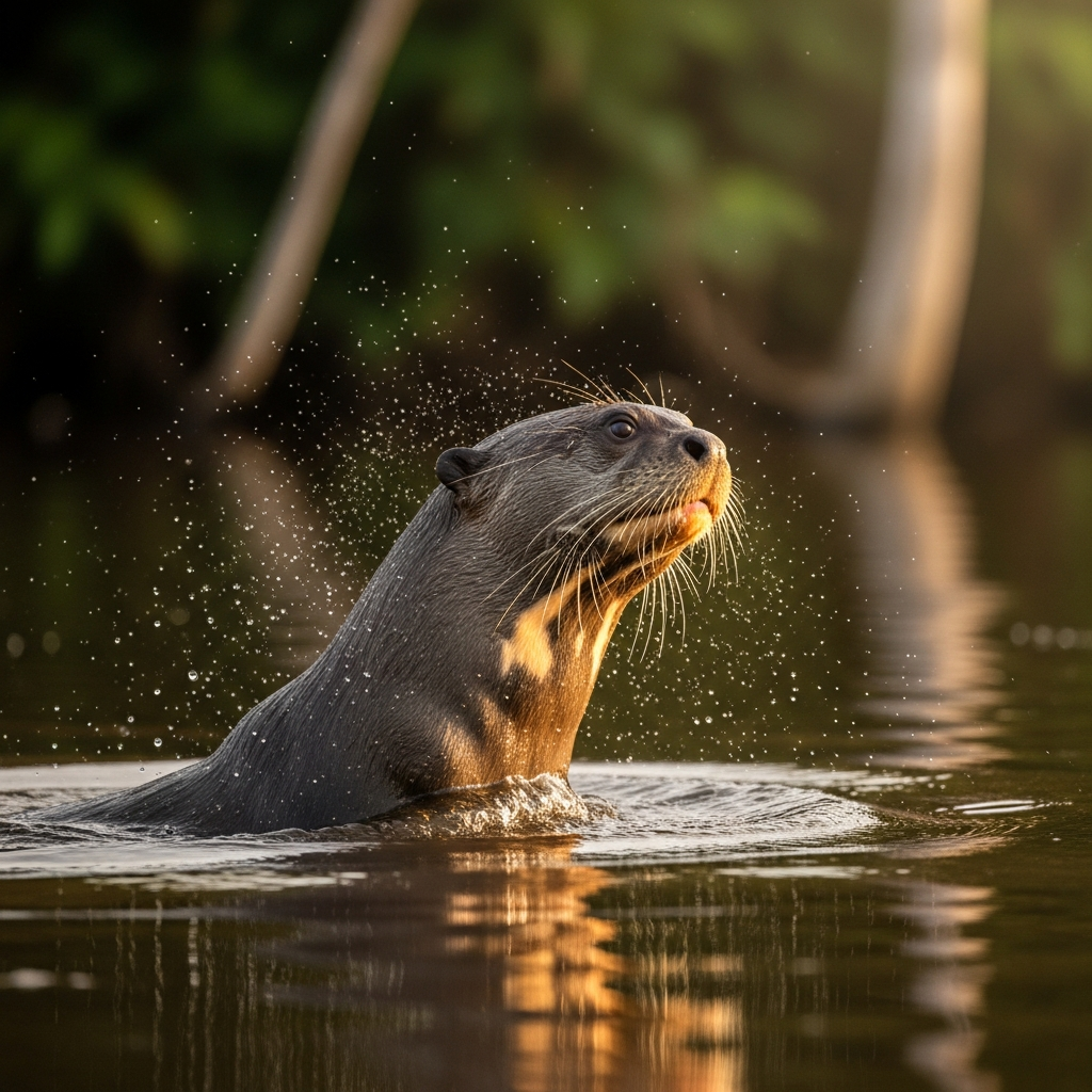 La loutre géante d'Amazonie : Le super-prédateur aquatique.