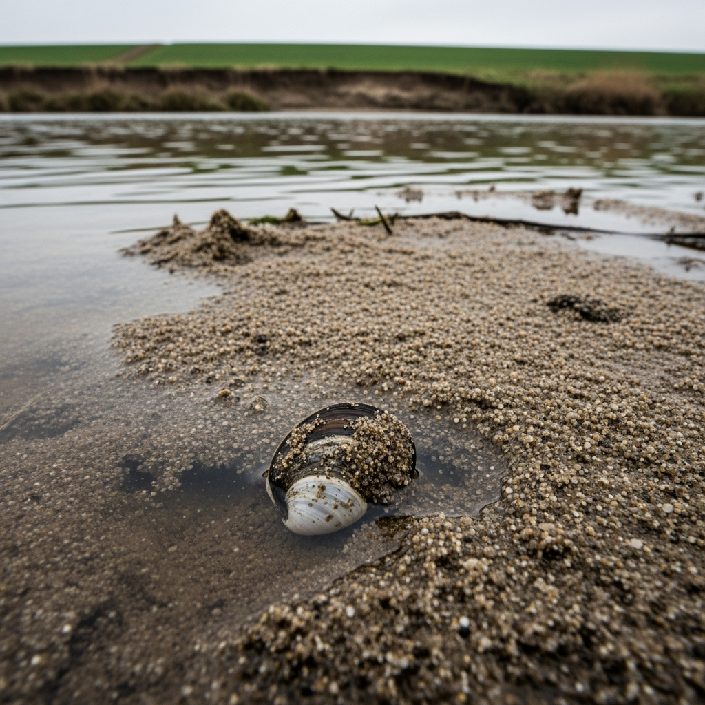 La Moule perlière s'éteint avec les sédiments agricoles