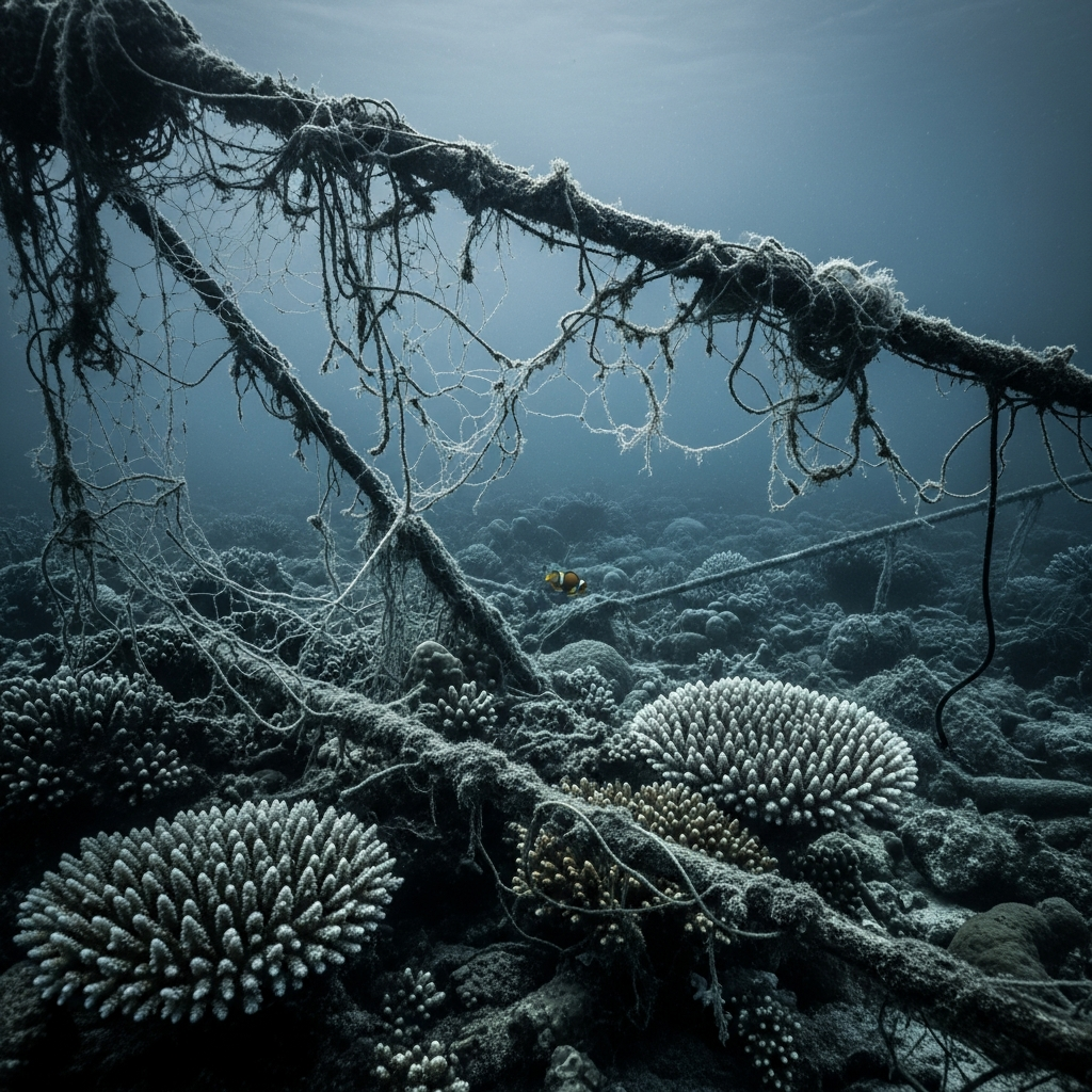La pêche fantôme : l'autre menace ignorée qui étouffe la biodiversité marine.