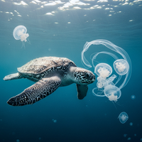 La Tortue luth confond les sacs plastique avec des méduses - https://petite-loutre.com/