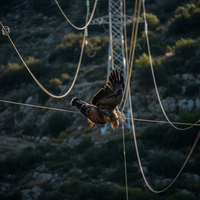 L'Aigle de Bonelli meurt sur les lignes électriques - https://petite-loutre.com/