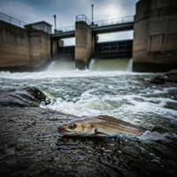 L'Anguille européenne meurt dans les turbines hydroélectr... - https://petite-loutre.com/