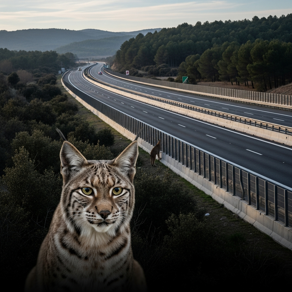 Le Lynx ibérique bloqué par vos autoroutes sans passages à faune