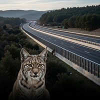 Le Lynx ibérique bloqué par vos autoroutes sans passages ... - https://petite-loutre.com/