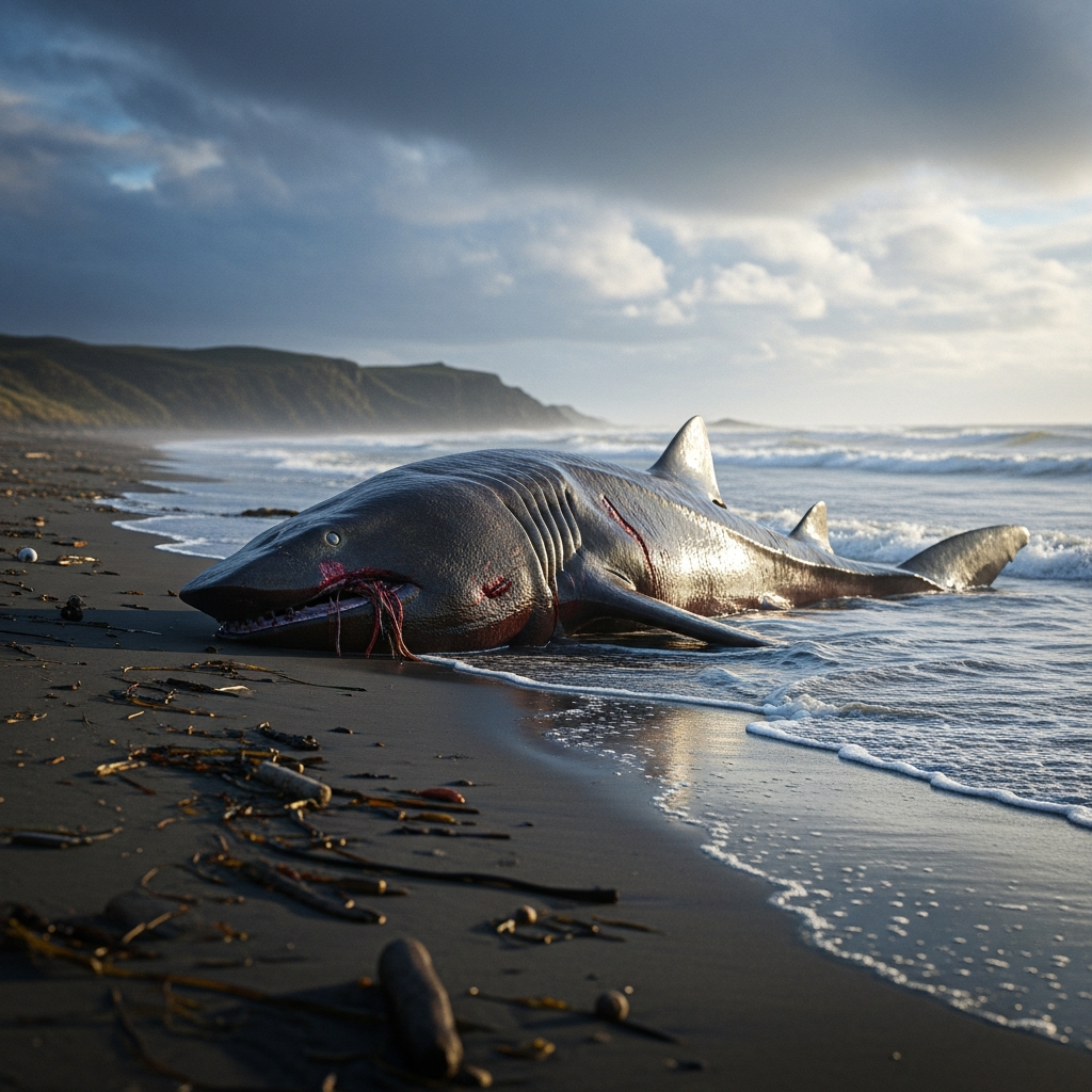 Le Requin pèlerin s'échoue à cause des sonars militaires