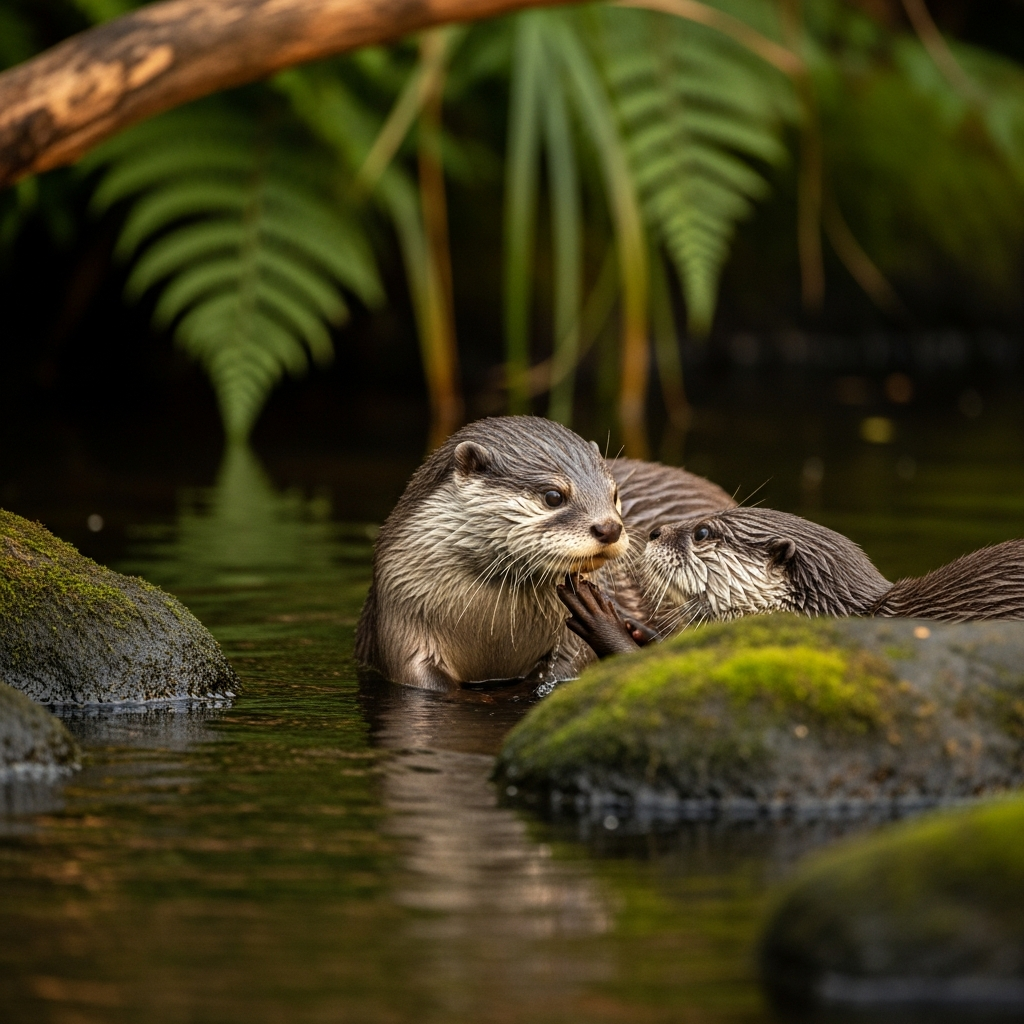Loutre cendrée : Petite taille, grand rôle dans l'écosystème.