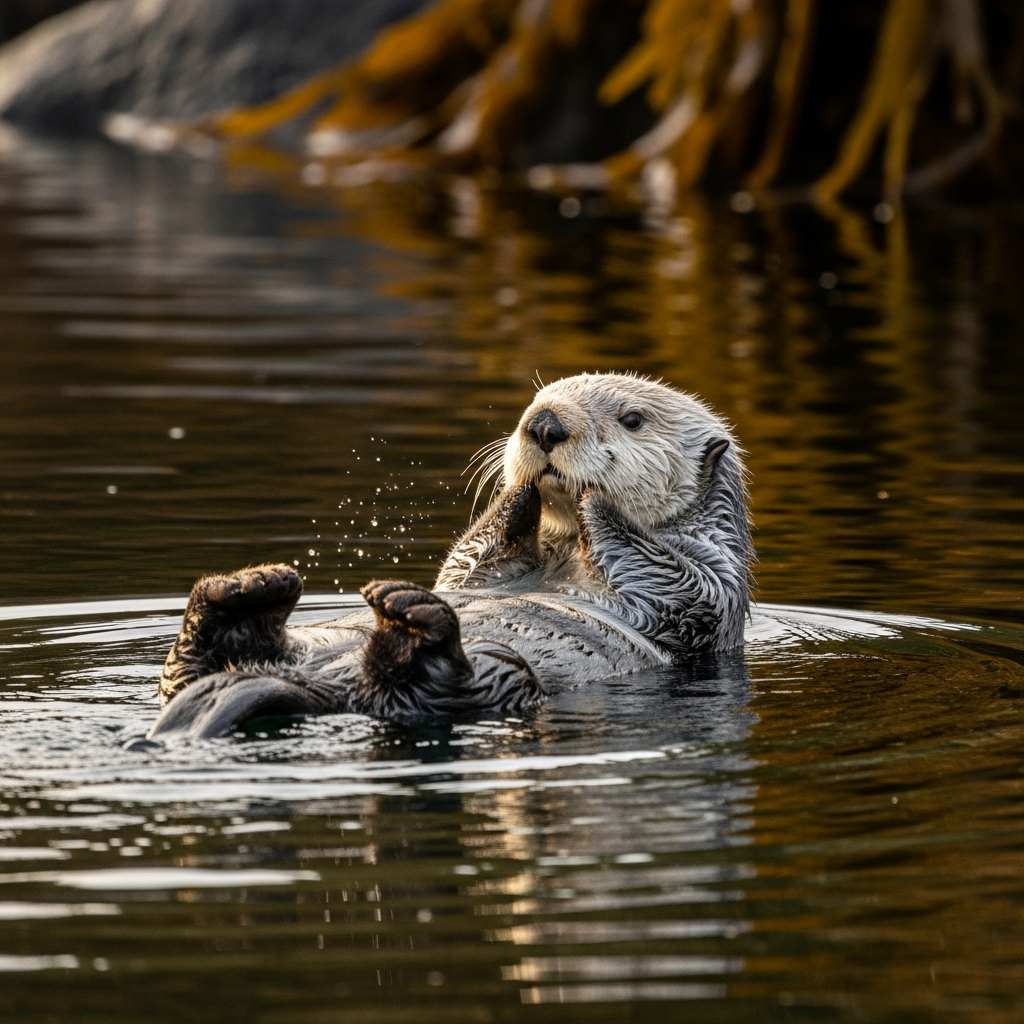 Loutre de mer : Comment elle stoppe la destruction des oursins.