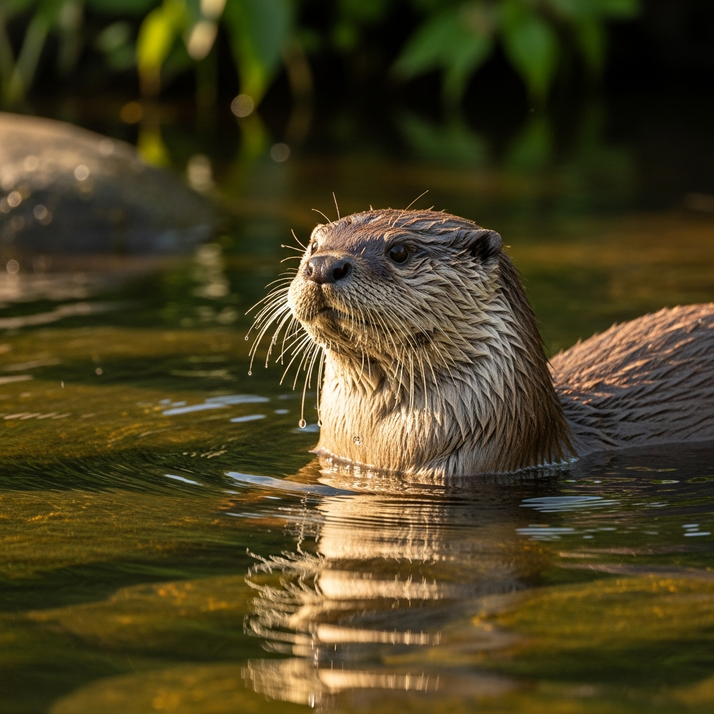 Loutre face à la canicule : Adaptations et dangers de l'eau chaude.