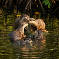Loutre à pelage lisse : Le clan asiatique le plus social. - https://petite-loutre.com/