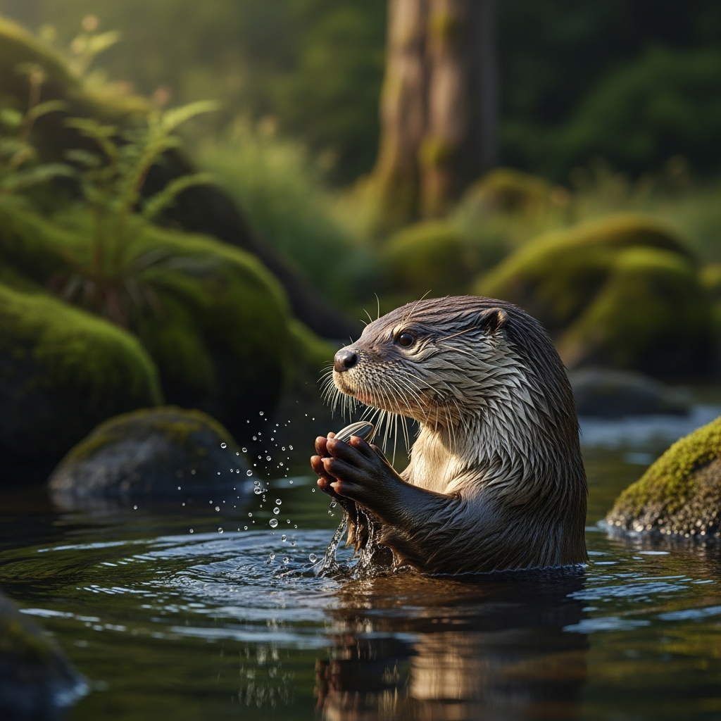 Loutre : Rôle d'ingénieure pour la dispersion des graines.
