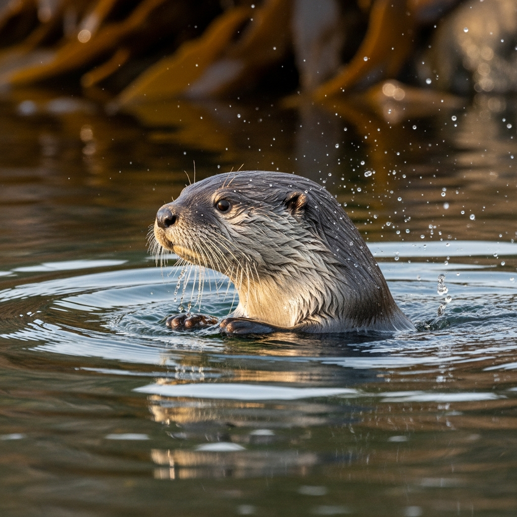 Physiologie loutre : Stockage d'oxygène pour la plongée.