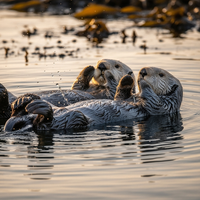 Pourquoi les loutres se tiennent la main pour dormir ? - https://petite-loutre.com/
