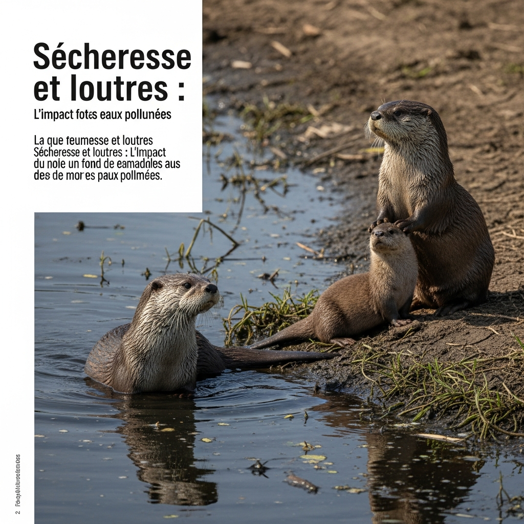 Sécheresse et loutres : L'impact fatal des eaux polluées.