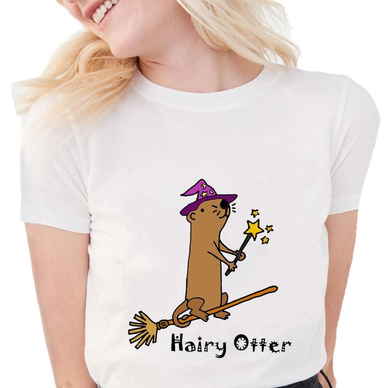 t-shirt loutre pour femme