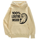 Sweat à capuche 100% Loutre inside