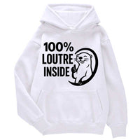 Sweat à capuche 100% Loutre inside