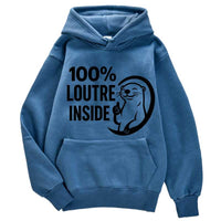 Sweat à capuche 100% Loutre inside