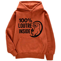 Sweat à capuche 100% Loutre inside