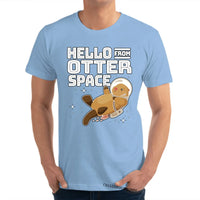 T Shirt Loutre Astronaute Unisexe
