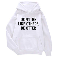 Sweat à capuche Loutre original gris