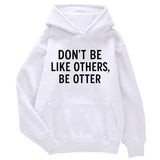 Sweat à capuche Loutre original gris