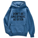 Sweat à capuche Loutre original gris