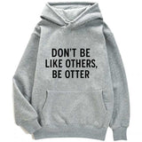 Sweat à capuche Loutre original gris