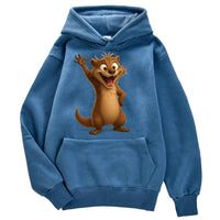 Sweat à capuche unisex Loutre Humouriste
