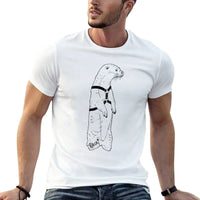 T-Shirt loutre debout homme dessin