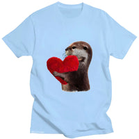 T-Shirt Loutre in love - Petite Loutre