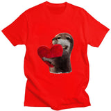 T-Shirt Loutre in love - Petite Loutre