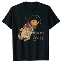Tee-shirt noir Otter Space homme