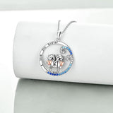 Collier adorable Sea Otter "I Love You Forever" - Petite Loutre