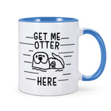 Mug Loutre "Get Me Otter Here" - Petite Loutre