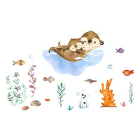 Autocollant mural Loutre