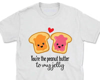 T-Shirt Loutre "You're the peanut butter To my Jelly" - Petite Loutre