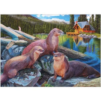 Tableau peinture 3 loutre diamant 5D
