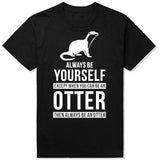 T-shirt blanc original loutre - Petite Loutre