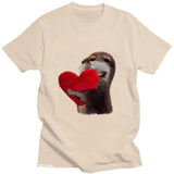 T-Shirt Loutre in love - Petite Loutre