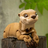 Jouet 3D loutre articulé